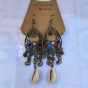 Vintage sea shell earrings